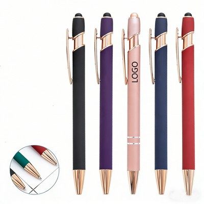 Metal Ballpoint Pen with Stylus