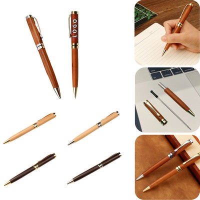 Rotatable Wooden Signature Pen