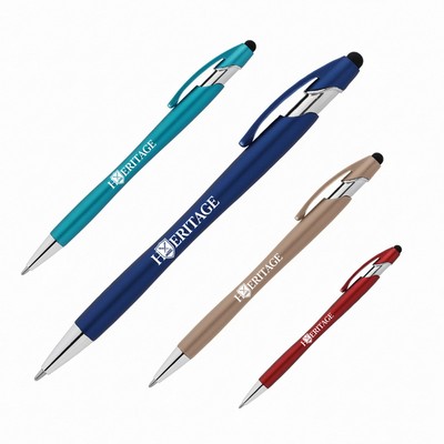 Custom Printed Recycled Pen with Stylus