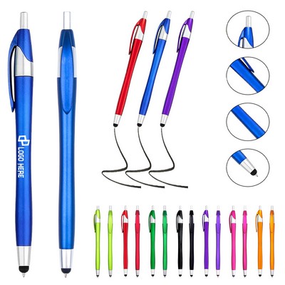 Plastic Press-In Ballpoint Pen