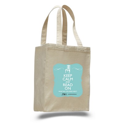 12 Oz. Canvas Shopping Tote Bag (10.5"x14"x5")