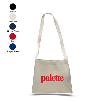 Small Canvas Messenger Bag with Long Handles