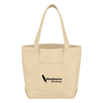 Small 24 Oz. Recycled Cotton Canvas Yacht Tote Bag