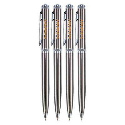Union Printed - Bull Solid Brass Twist Metal Pen